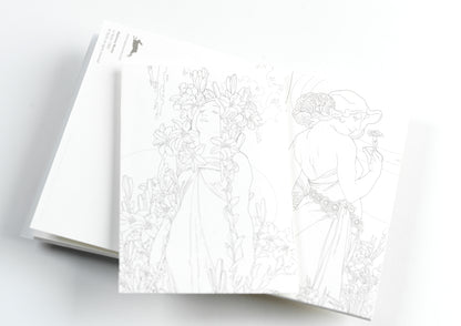 The Pepin Press Vatnslita Póstkort - Alphonse Mucha