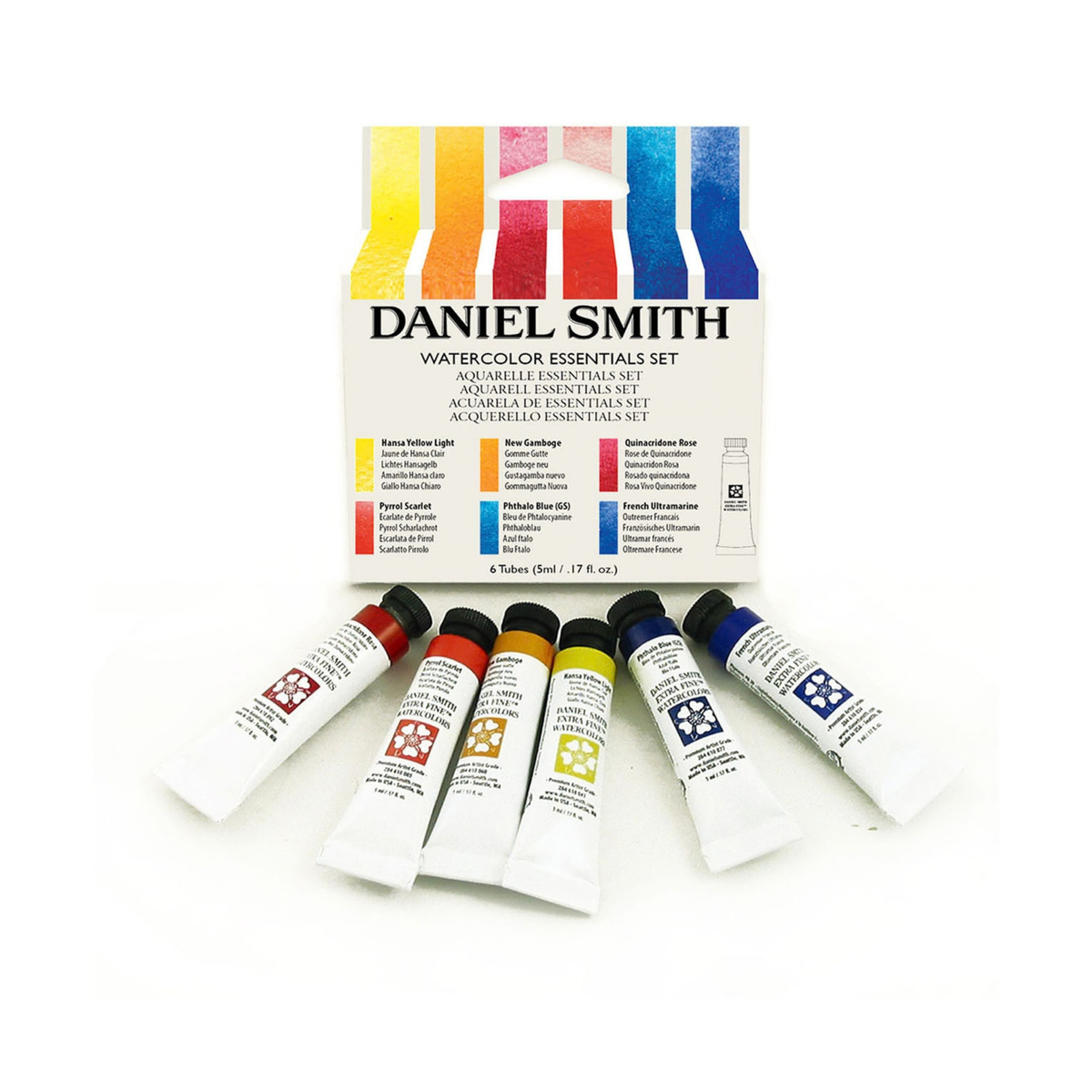 DANIEL SMITH Essentials vatnslitasett, 6 × 5 ml