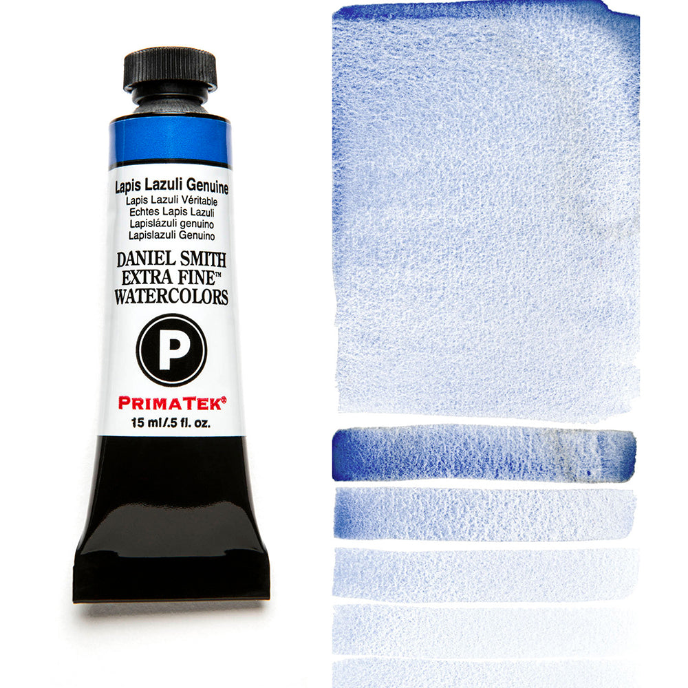 DANIEL SMITH PrimaTek Lapis Lazuli Genuine 15 ml — tube and swatch