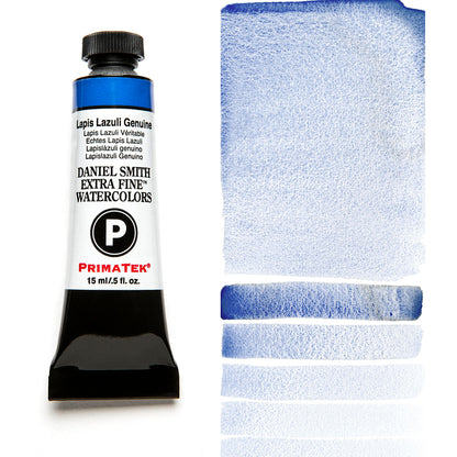 DANIEL SMITH PrimaTek Lapis Lazuli Genuine 15 ml — tube and swatch