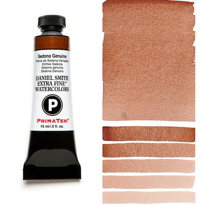 DANIEL SMITH PrimaTek Sedona Genuine 15 ml — tube and swatch