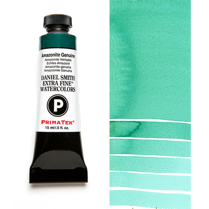 DANIEL SMITH PrimaTek Amazonite Genuine 15 ml — tube and swatch