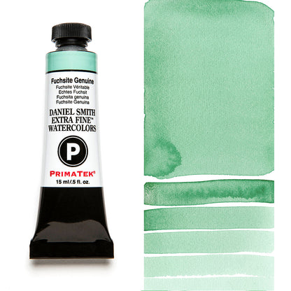 DANIEL SMITH PrimaTek Fuchsite Genuine 15 ml — tube and swatch