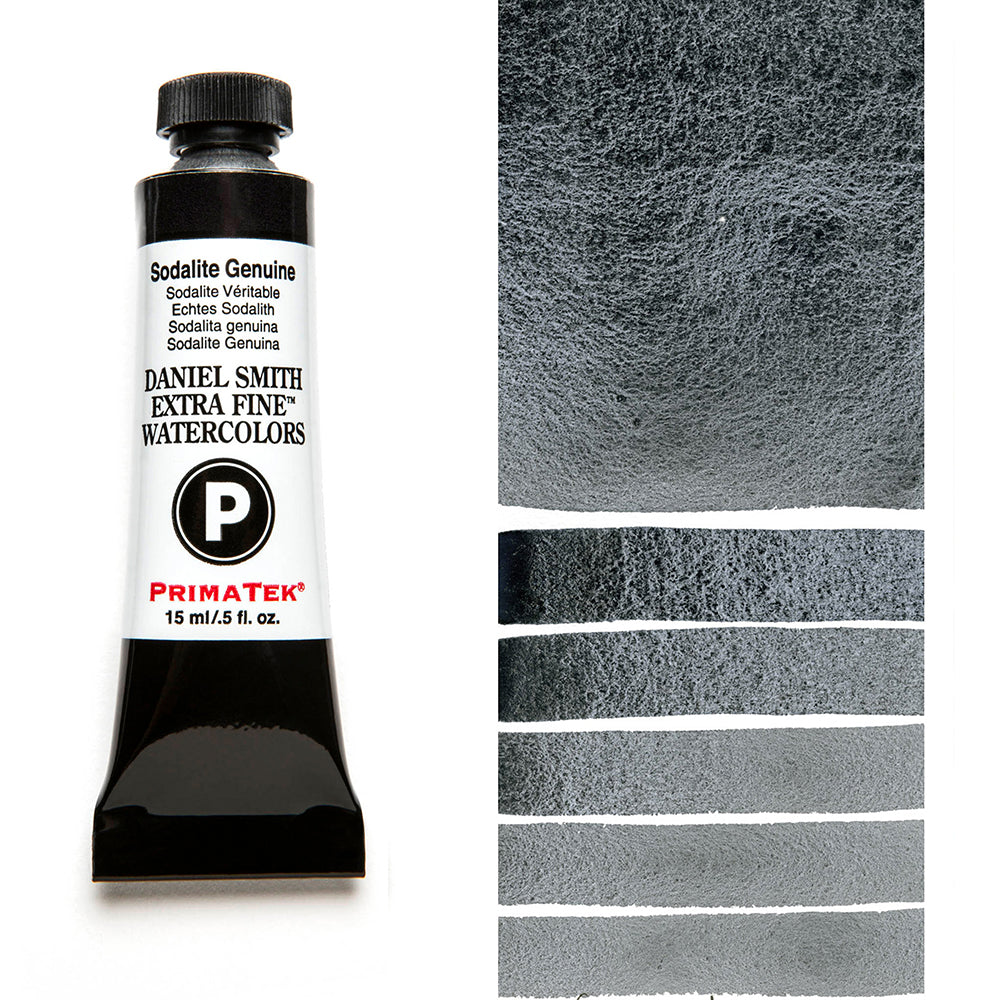 DANIEL SMITH PrimaTek Sodalite Genuine 15 ml — tube and swatch