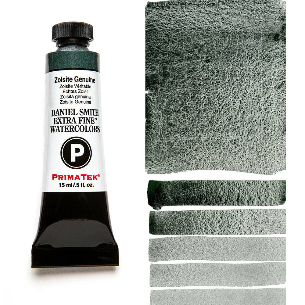 DANIEL SMITH PrimaTek Zoisite Genuine 15 ml — tube and swatch