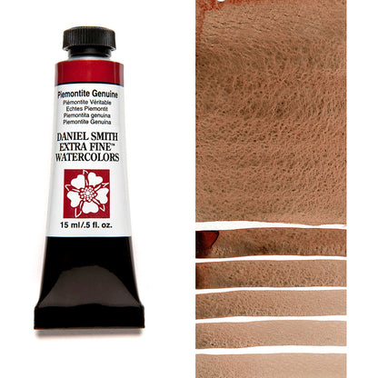 DANIEL SMITH PrimaTek Piemontite Genuine 15 ml — tube and swatch