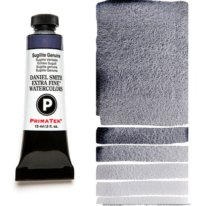 DANIEL SMITH PrimaTek Sugilite Genuine 15 ml — tube and swatch