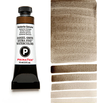 DANIEL SMITH PrimaTek Sicklerite Genuine 15 ml — tube and swatch