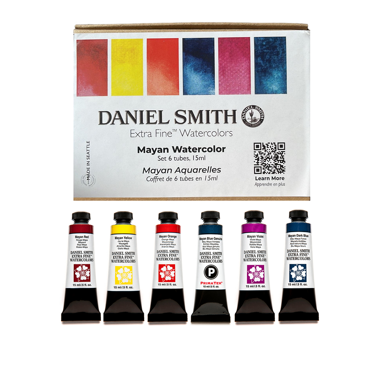 DANIEL SMITH Mayan vatnslitasett, 6 × 15 ml
