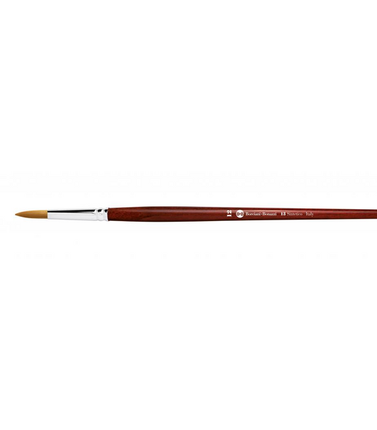 Series 13 rund brush with gold synthetic fibre and long handle