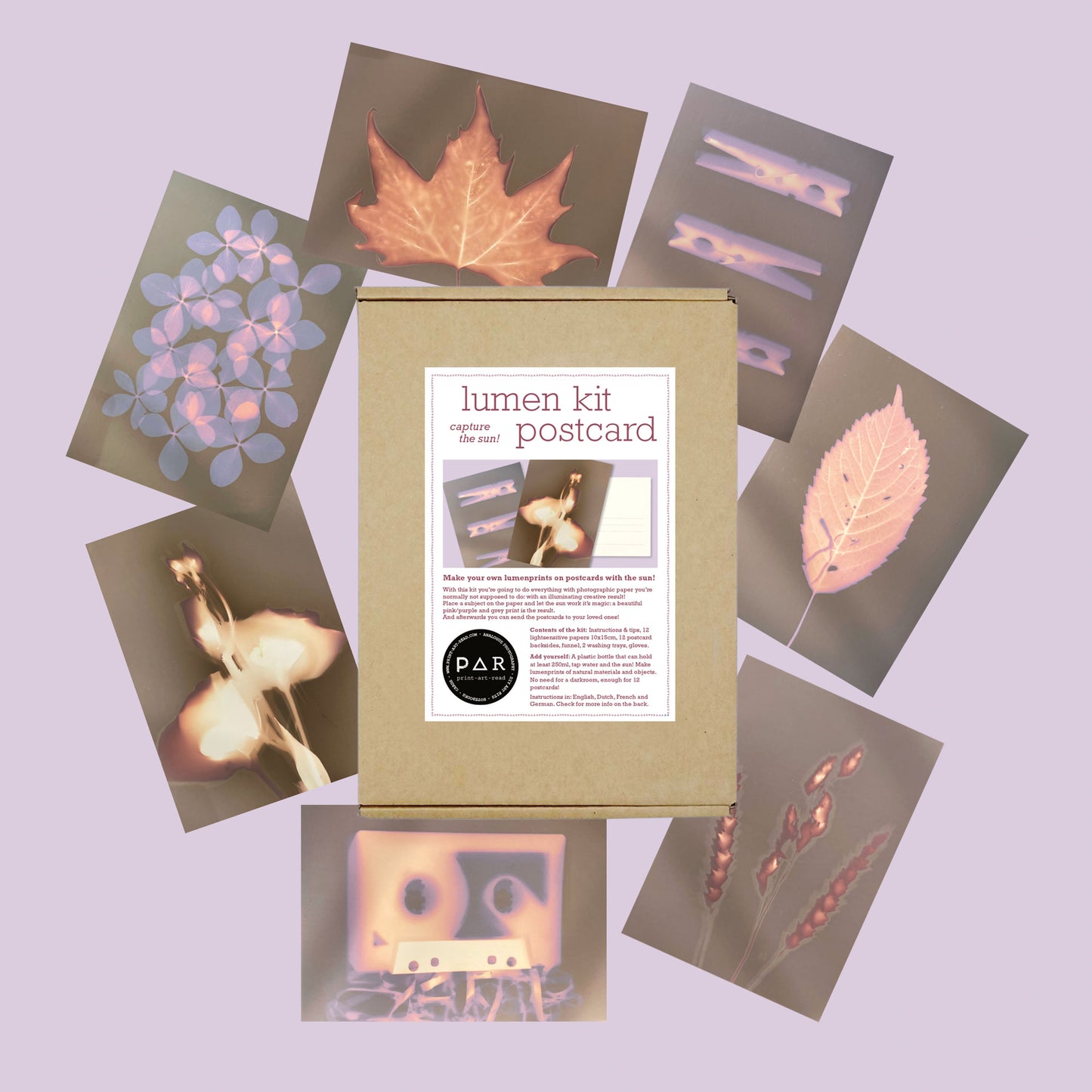 DIY Lumen kit – Postcard – 8 tungumál