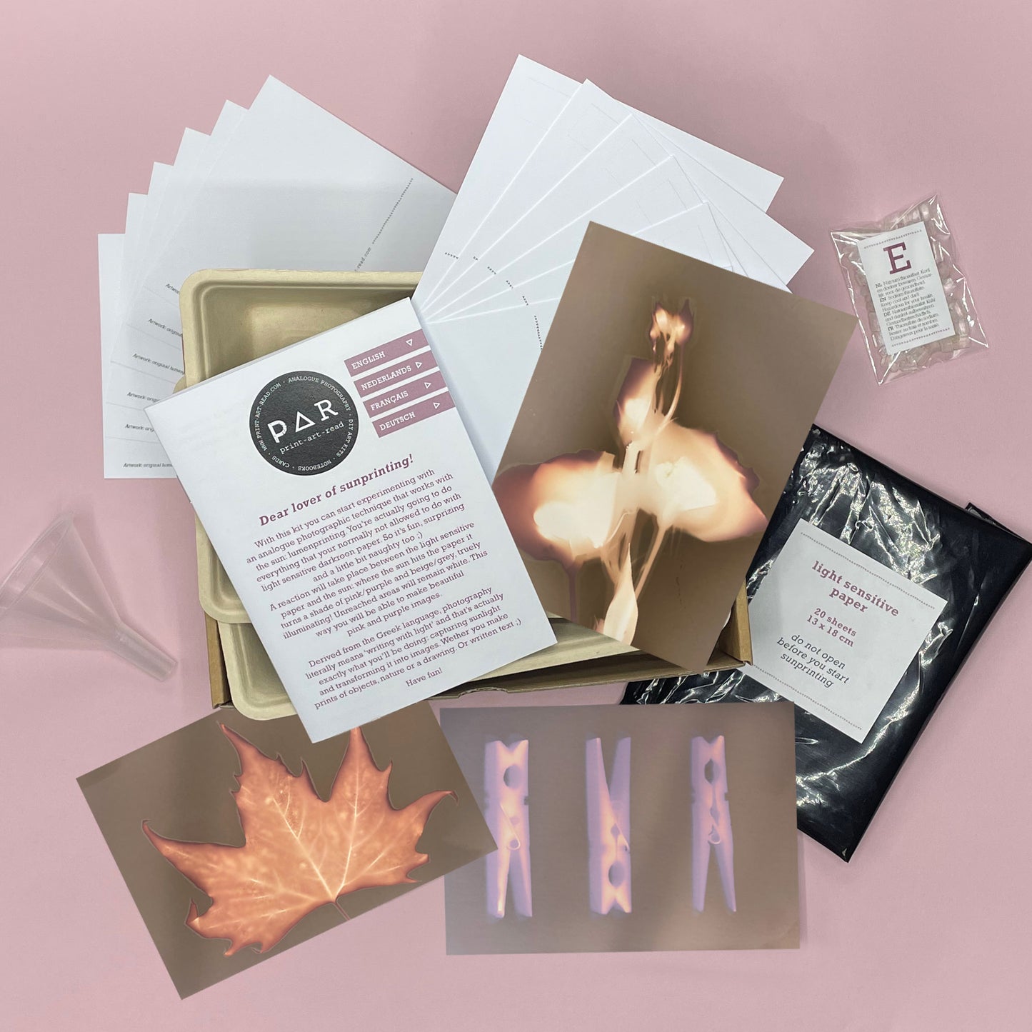 DIY Lumen kit – Postcard – 8 tungumál