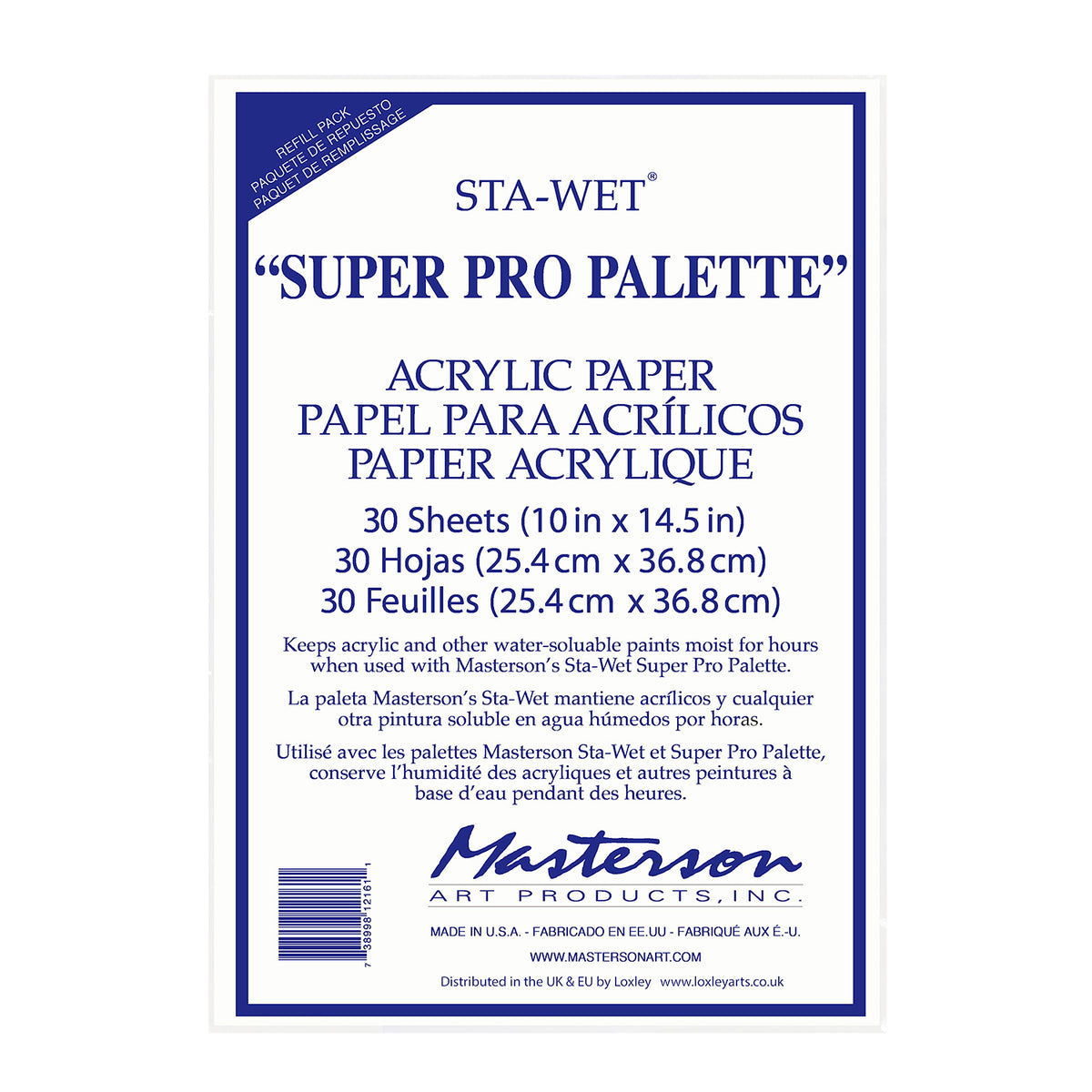 Masterson Sta-Wet Super Pro Refill pappírsáfylling, 30 blöð