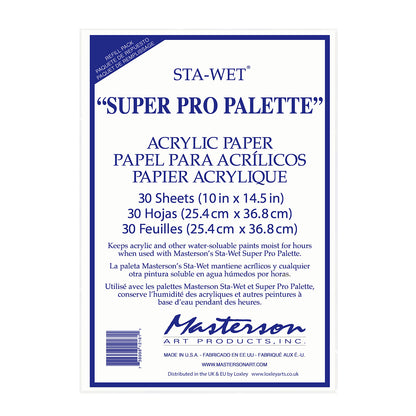 Masterson Sta-Wet Super Pro Refill pappírsáfylling, 30 blöð