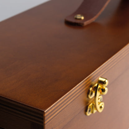 Lúxus retro þurrpastel litir sett í trékassa - 48 Stk