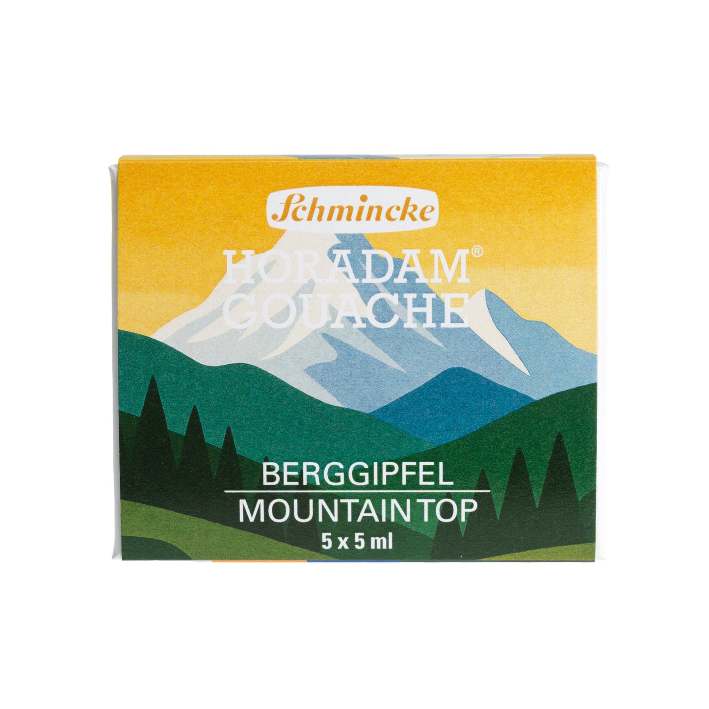 HORADAM Gouache þemasett - Mountain Top - 5 × 5 ml