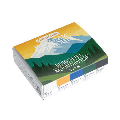HORADAM Gouache þemasett - Mountain Top - 5 × 5 ml