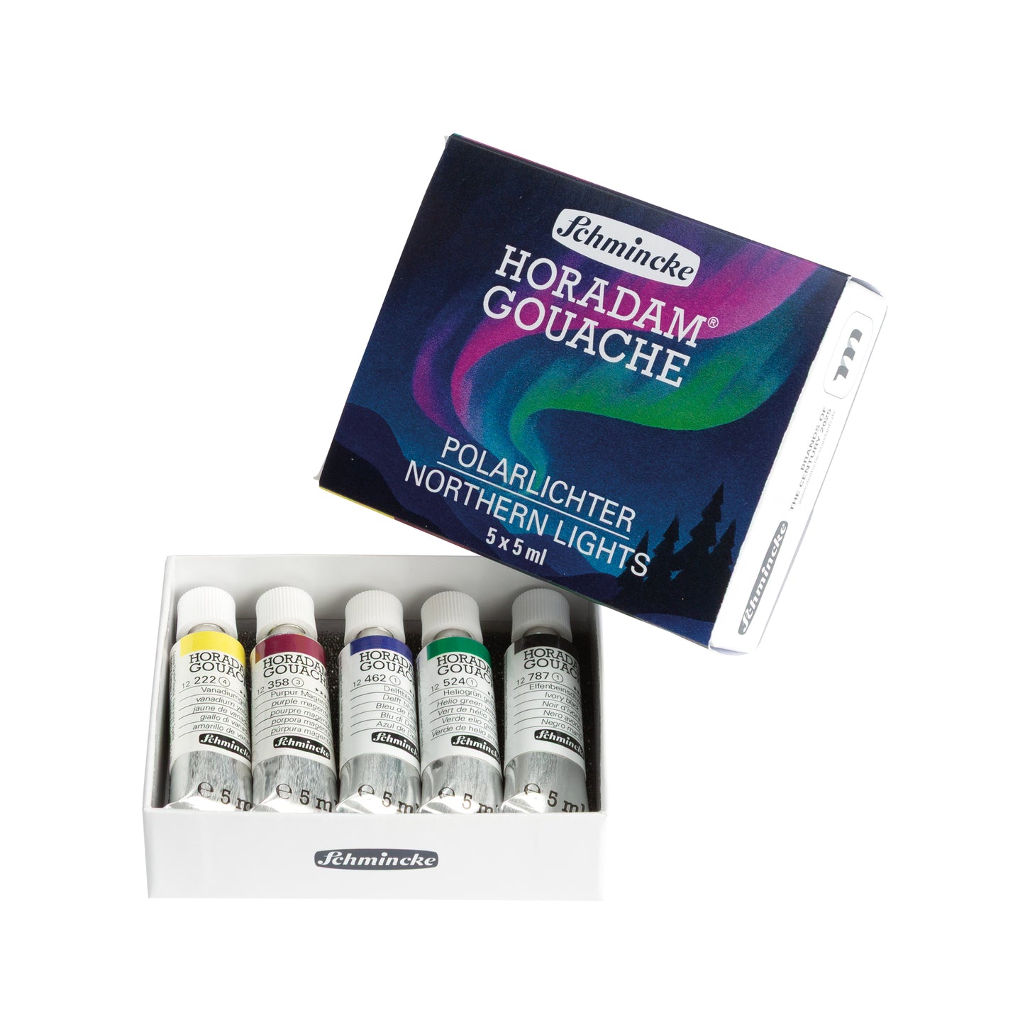 HORADAM Gouache þemasett - Northern Lights - 5 × 5 ml