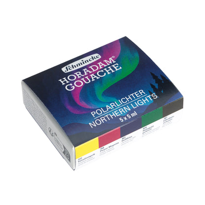 HORADAM Gouache þemasett - Northern Lights - 5 × 5 ml