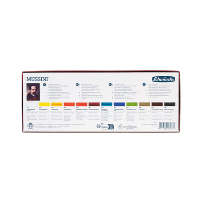 Olíulitir Mussini® Gjafasett 12 x 15 ml