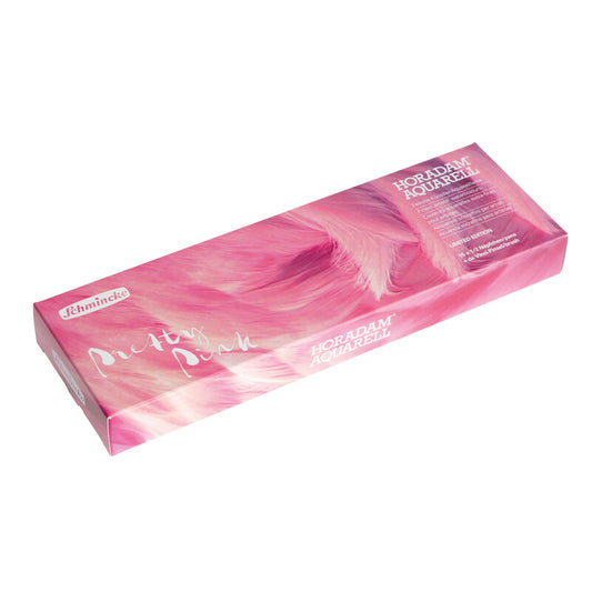 Vatnslitasett í bleika kassa – Edition "Pretty Pink"
