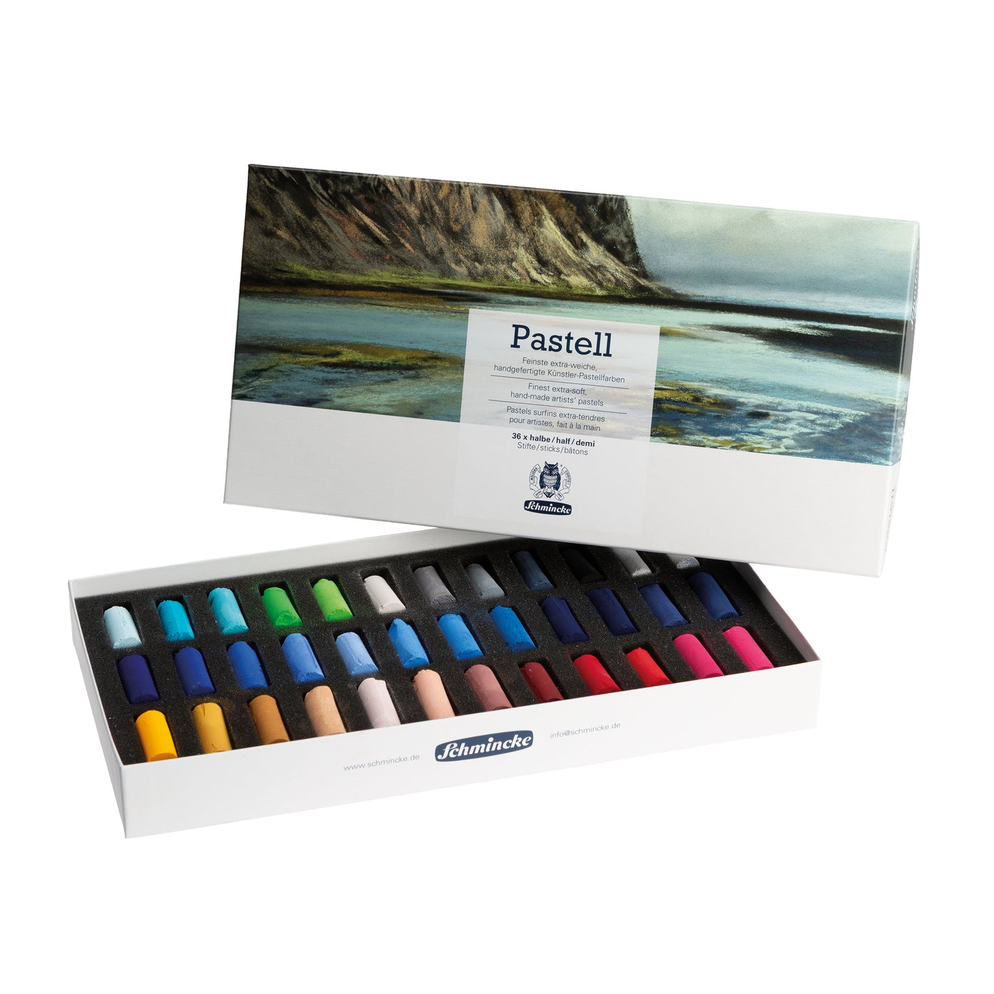 Pastell Cardboard set, 36 x 1/2 pastels