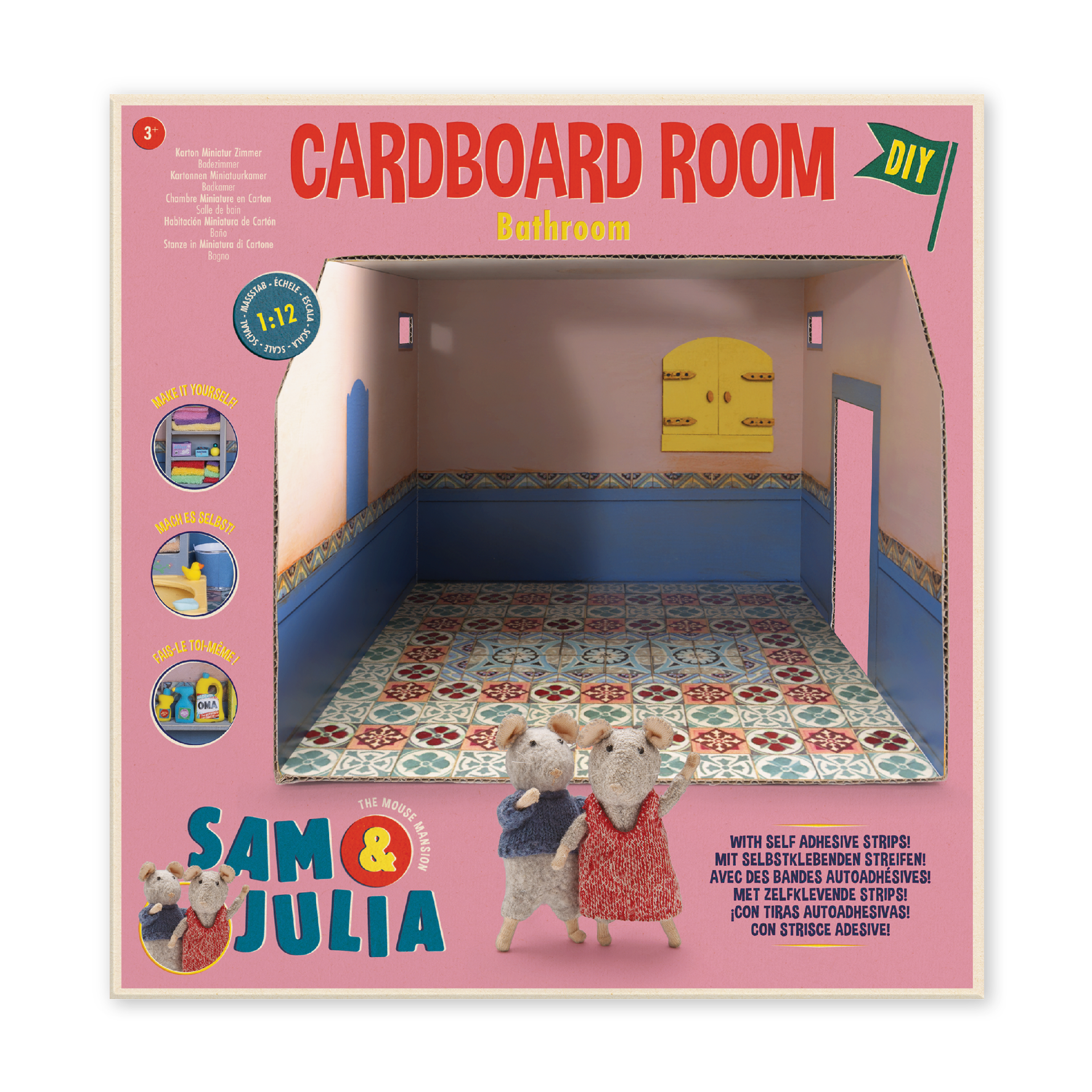 Cardboard Room - Bathroom | Sam & Julia | The Mouse Mansion ...