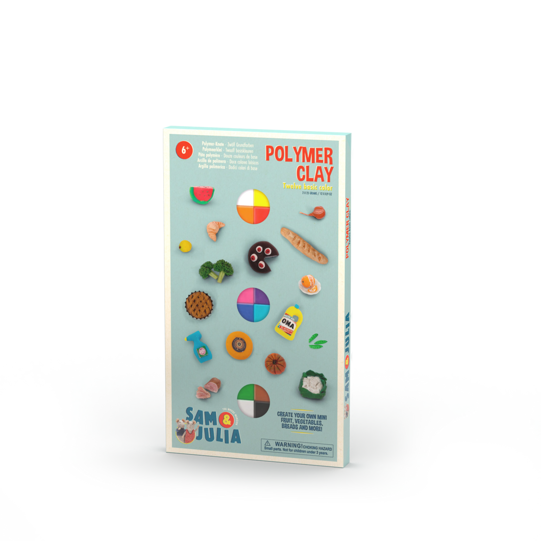 Polymer Clay - Set of 12 basic colors