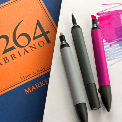 FABRIANO 1264 - Pappír fyrir tússpennar (Marker Pad) - blokk - 70 gsm - 100 blaðsiður