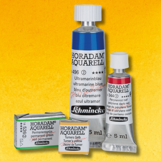 Vatnslitir HORADAM® AQUARELL - gulur og appelsínugulur
