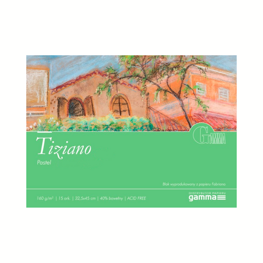 TIZIANO - pastel pappír - blokk - 160 gsm - 15 blaðsiður