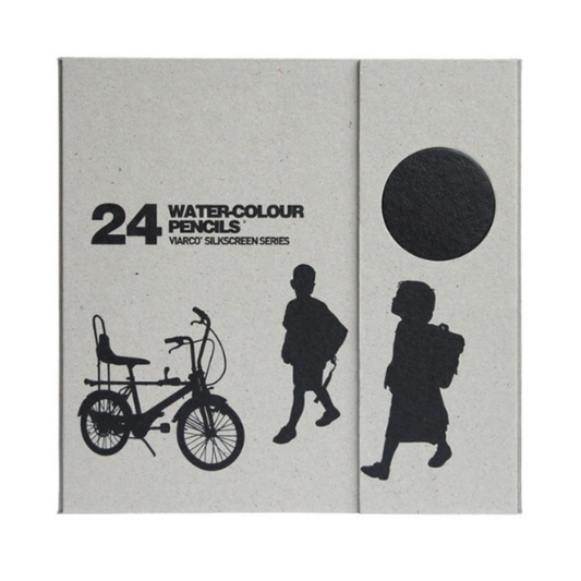 Vatnsleysanlegir trélitir Sett - Viarco® Silkscreen Series - 24 Stk.