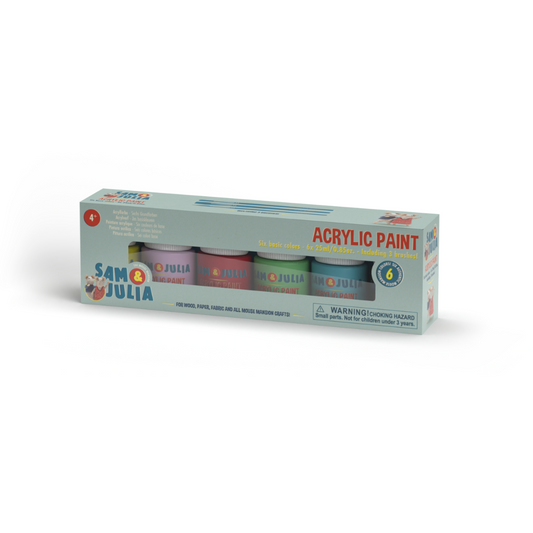 Acrylic Paint - Six basic colors