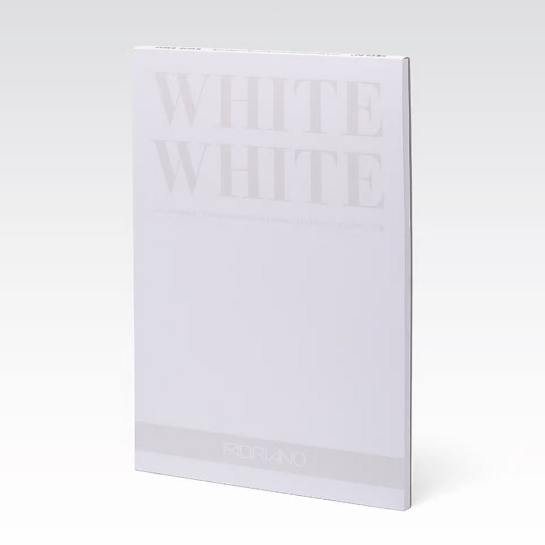 WHITE WHITE - teiknipappír - blokk - 300 gsm - 20 blaðsiður