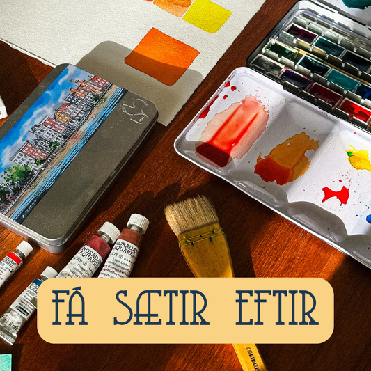 Vatnslitir fyrir byrjendur – 8 vikna námskeið með Önnu [27.01-31.03.2026]