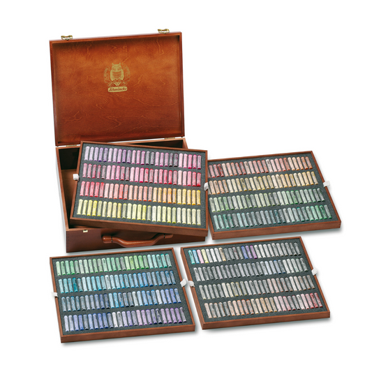 Lúxus þurrpastel sett (400 stk) í trékassa - Schmincke Pastell