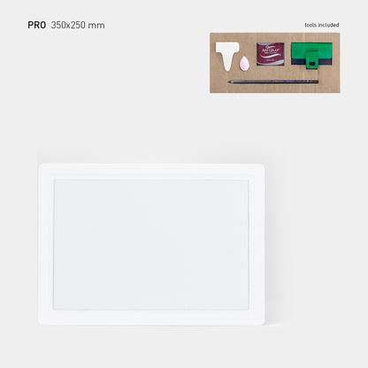 Doodler Pro keramíkborð með byrjendasetti - 350 × 250 mm