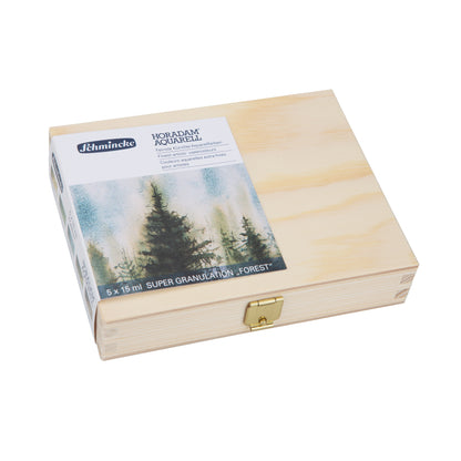 Supergranulating Vatnslitir Sett í trékassa - SKÓGUR (FOREST)