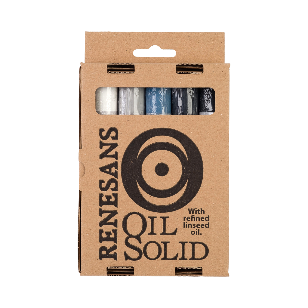 OIL SOLID Sett - Grey tones- 5 olíulitir í pennunum í eko kassa