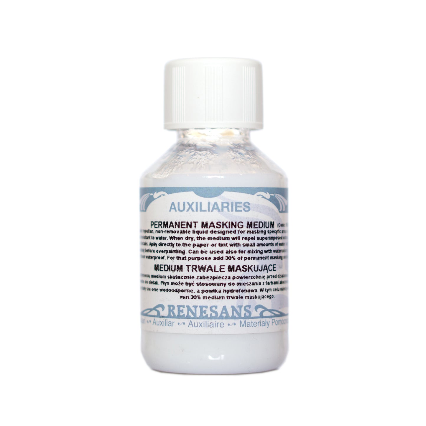 Permanent masking medium fyrir vatnsliti